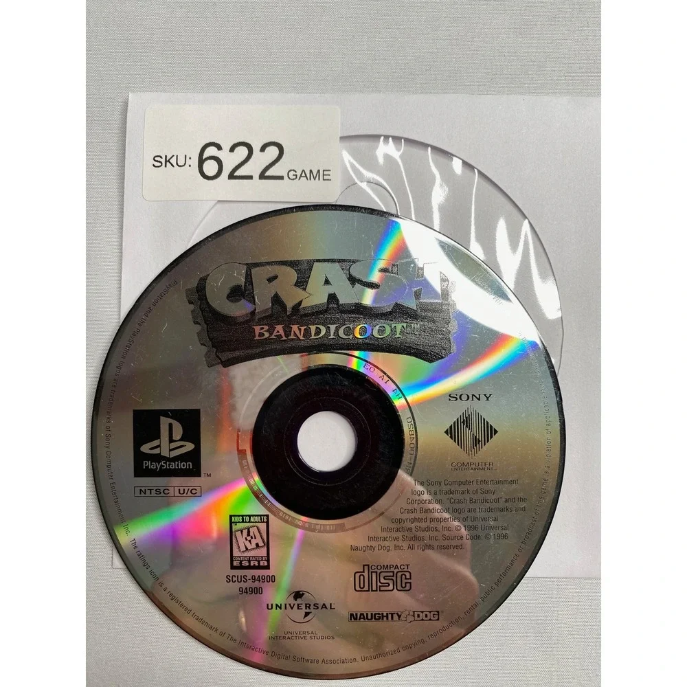 Sony PlayStation 1 PS1 Crash Bandicoot Video Game Disc Only